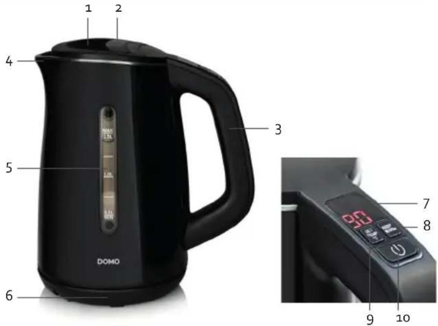 DOMO DO9196WK - COMPONENTI - 1