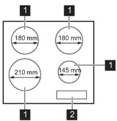 ZANUSSI ZIB6460XB - INDELING KOOKPLAAT - 1