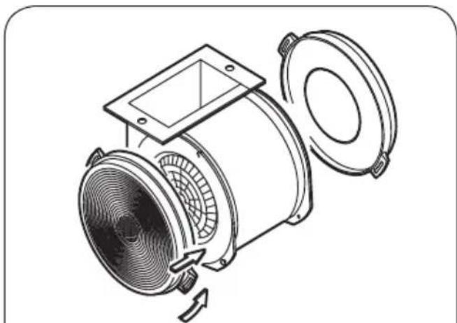 ZANUSSI ZHC60156X - Filtr weglowy NIE nadajacy sie do mycia. - 1
