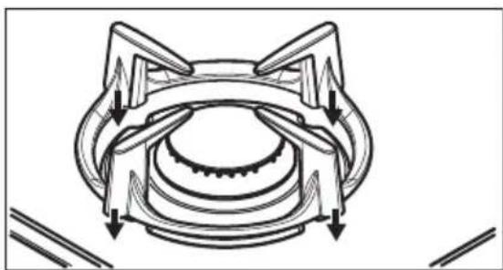 ZANUSSI ZGO68420BA - RETRAIT ET INSTALLATION DES SUPPORTS DE CASSEROLE - 1