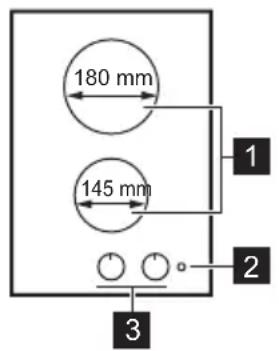 ZANUSSI ZEE3922IXA - KOCHFELDANORDNUNG - 1