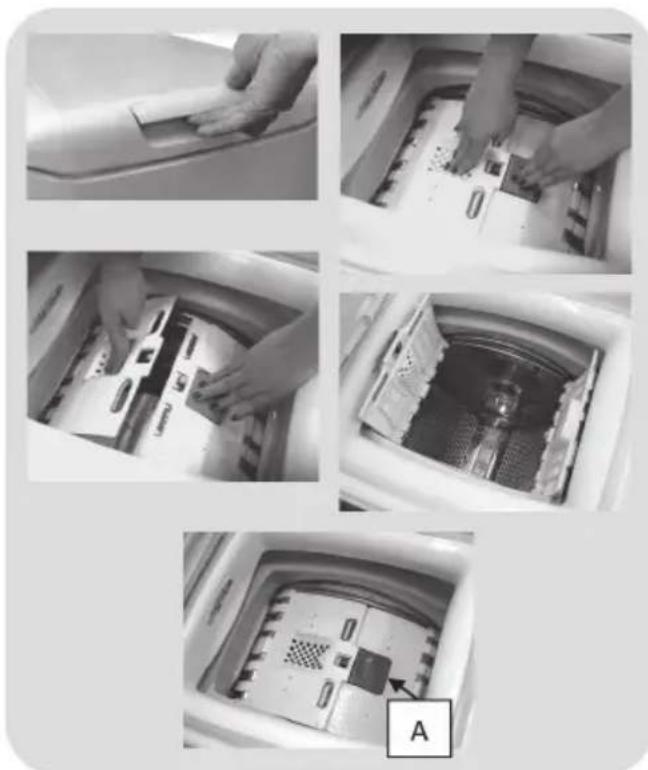 ZEROWATT TOZ 272DS - Opening/ closing the drum - 1