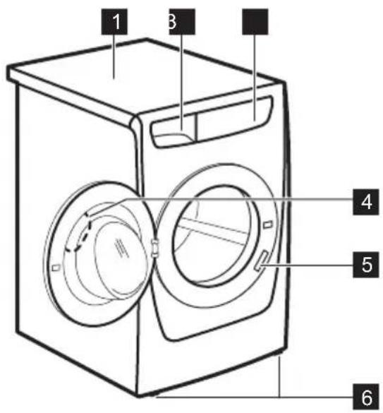 ZANUSSI ZWF8143BR - VUE D'ENSEMBLE DE L'APPAREIL - 1