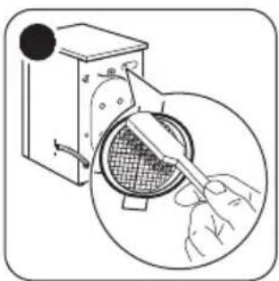 ZANUSSI ZWF 0143 BWH - HET FILTER VAN DE TOEVOERSLANG EN HET KLEPFILTER REINIGEN - 3