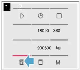 BOSCH BEL554MW0W - Setting a programme - 1