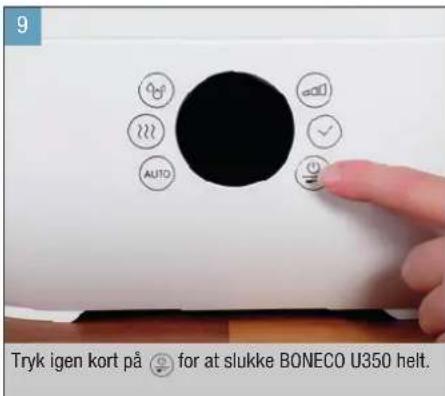 BONECO U350 - IBRUGTAGNING OG SLUKNING - 5