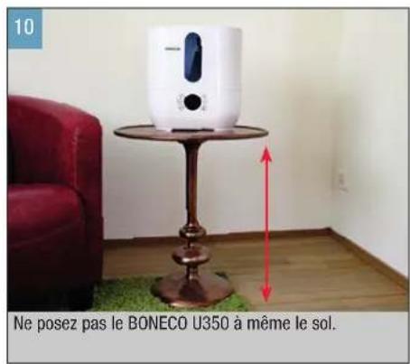 BONECO U350 - MISE EN SERVICE ET ARRET DE L'APPAREIL - 6