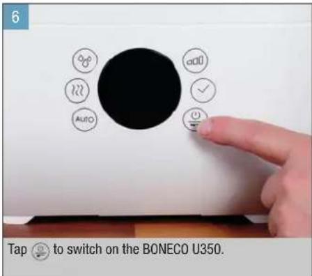 BONECO U350 - STARTING UP AND SWITCHING OFF - 2
