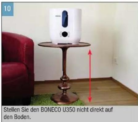 BONECO U350 - INBETRIEBNAHME UND AUSSCHALTEN - 6