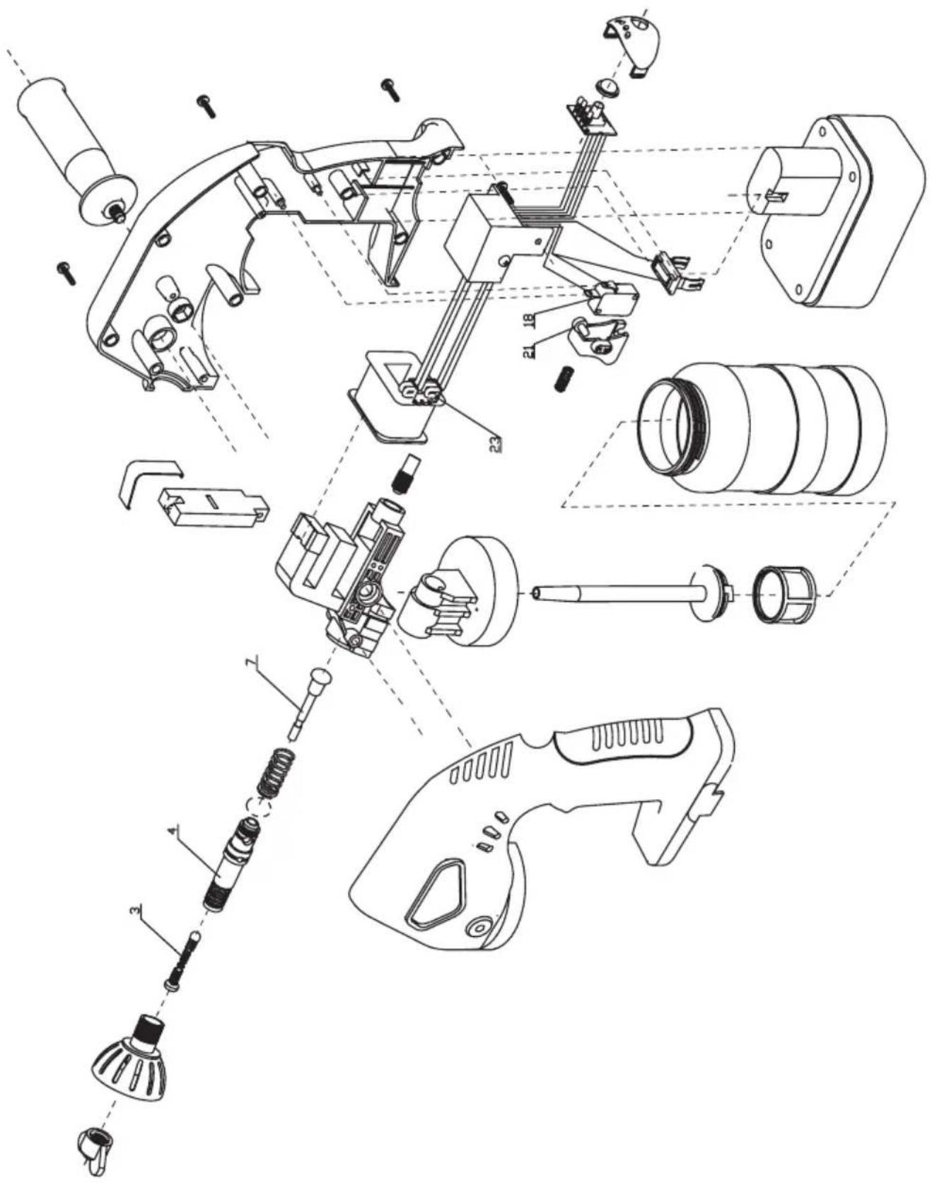 Bort BFP18A - Exploded view BFP-18A - 1