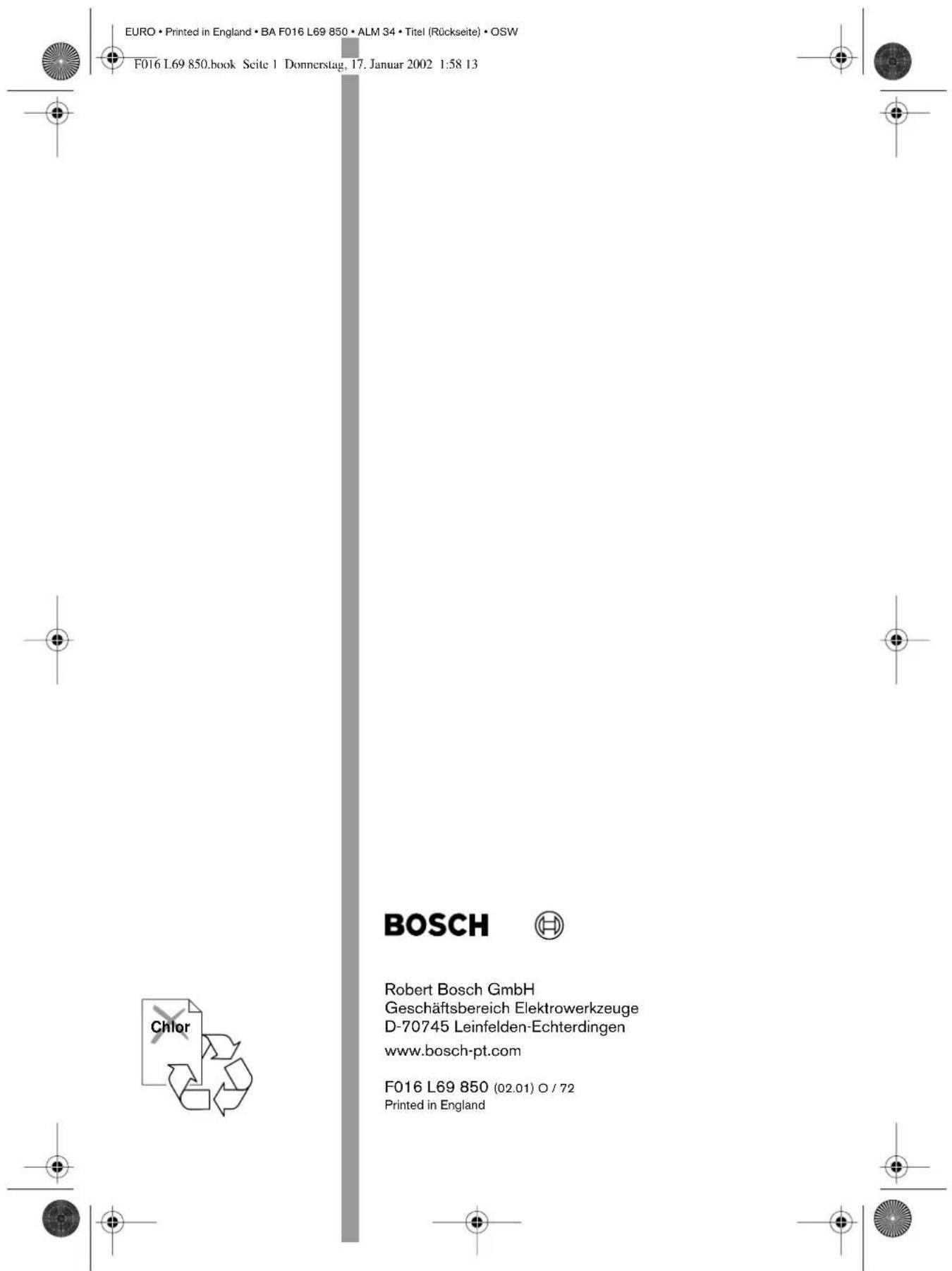 BOSCH ALM 34 - Uygunluk beyani - 1