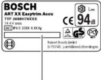 BOSCH ART Easytrim Accu NIMH - ART EASYTRIM Accu NIMH - 9