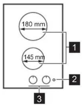 ZANKER ZK321X - Indeling kookplaat - 1