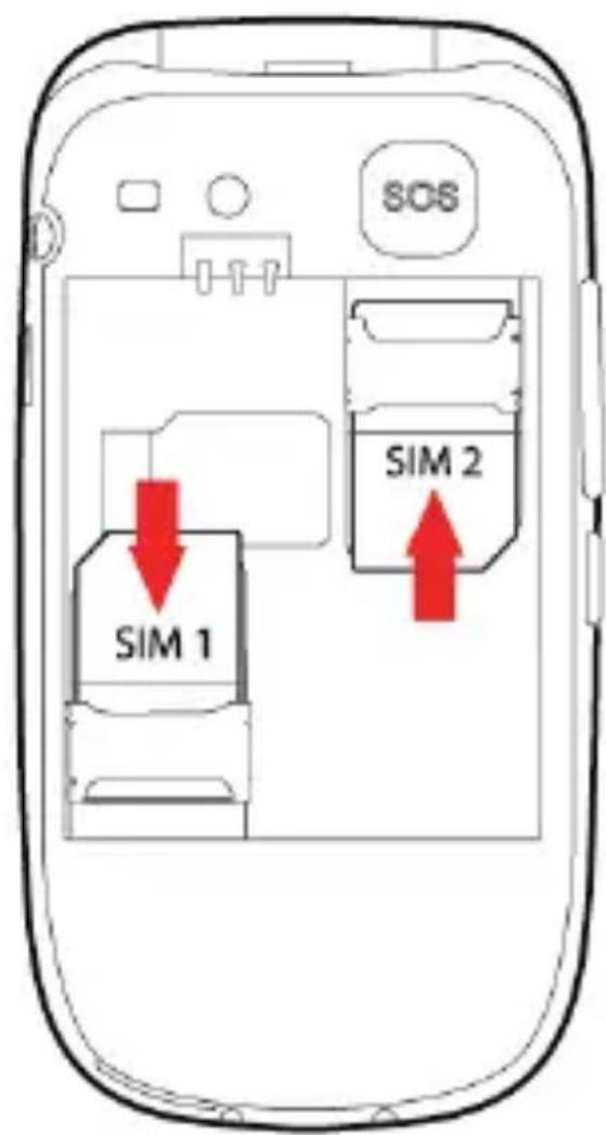 YEZZ Classic Z51 - Insert the SIM card. - 1