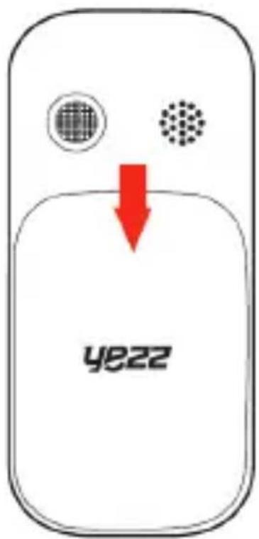 YEZZ Senior Z20 - Introducerea unui card de memorie (optional) - 2