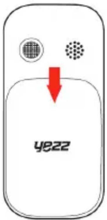 YEZZ Senior Z20 - Install the SIM card and battery - 1
