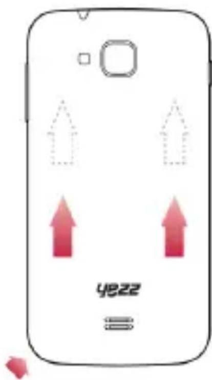 YEZZ Andy A4M - Insert a memory card (optional) - 1