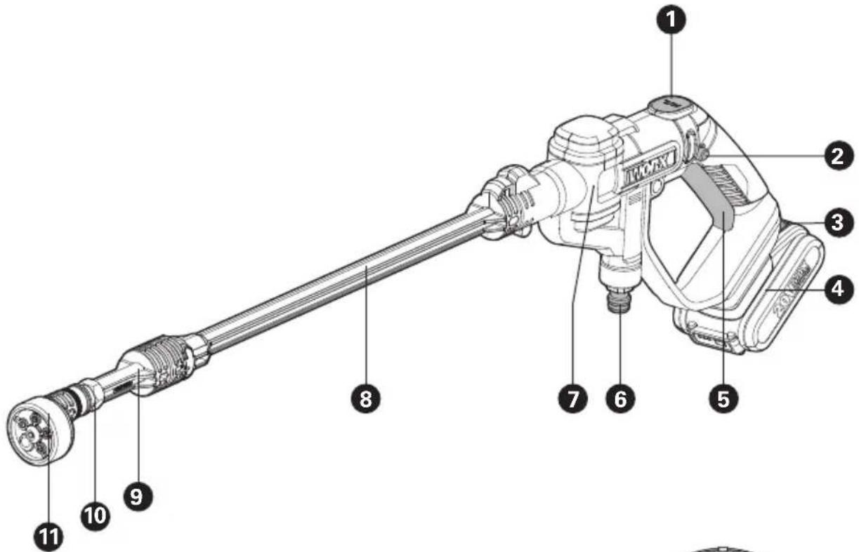 WORX WG629E.91 - 20VMAX LITHIUM - 1