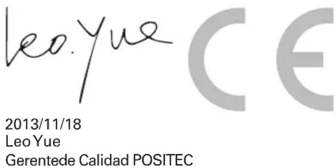 leo.yue 2013/11/18 Leo Yue Gerentede Calidad POSITEC