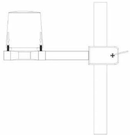 Ytora TPW899 - Mouningthe wind cirdation aeeioto the fhtspstic bphoket - 2