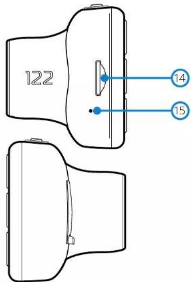 NEXT BASE Dashcam 122 - Pièces et commandes de la lama (suite) - 2