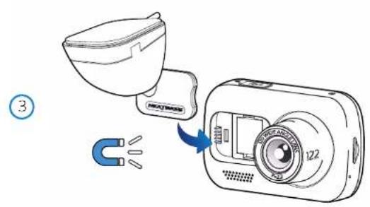 NEXT BASE Dashcam 122 - Installation dans le véhicule - 3