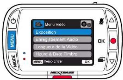 NEXT BASE Dashcam 122 - Menus - 1