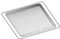 WHIRLPOOL W9I MW261 - RECHTECKIGES BACKBLECH - 1