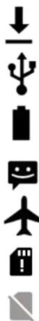 WIKO Slide 2 - Notification icons on the status bar - 21