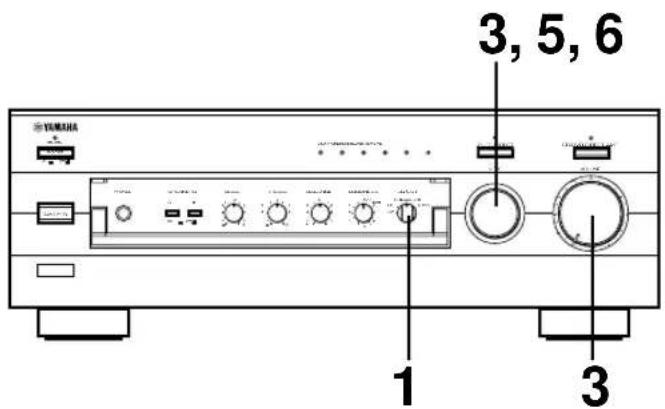 YAMAHA AX396 - Recording a source to tape (or MD) - 2