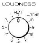 YAMAHA AX396 - Inställning av steglös LOUDNESS - 1