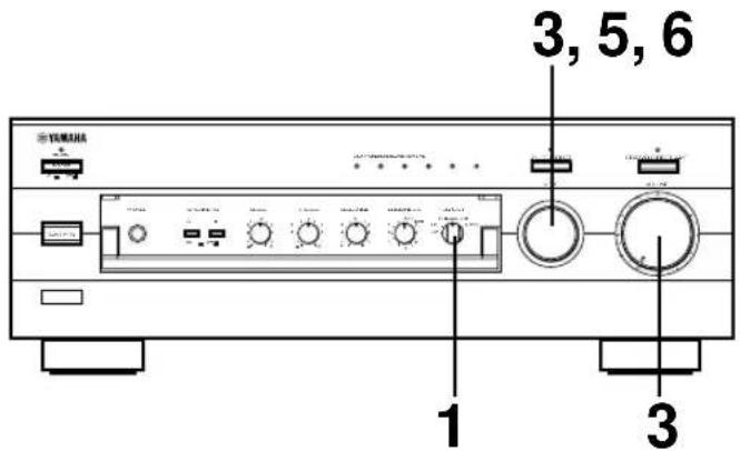 YAMAHA AX396 - ■ Inspelning frän en programkälla på band (eller MD-spelare) - 1