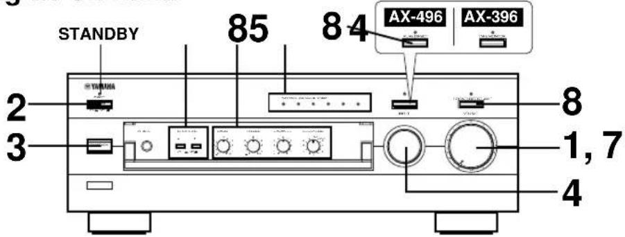 YAMAHA AX396 - Avspelning av en kalla - 1