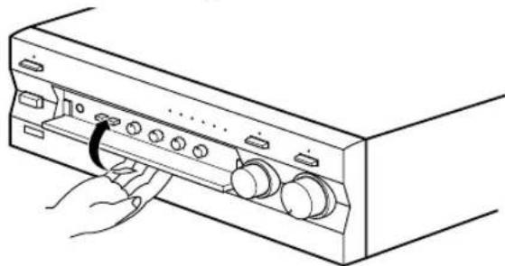 YAMAHA AX396 - Openen en sluiten van het voorklepje - 2