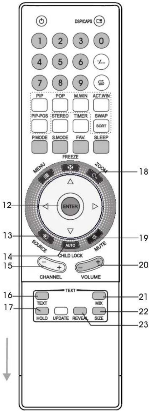 XORO HTL 2012 - Télécommande - 1