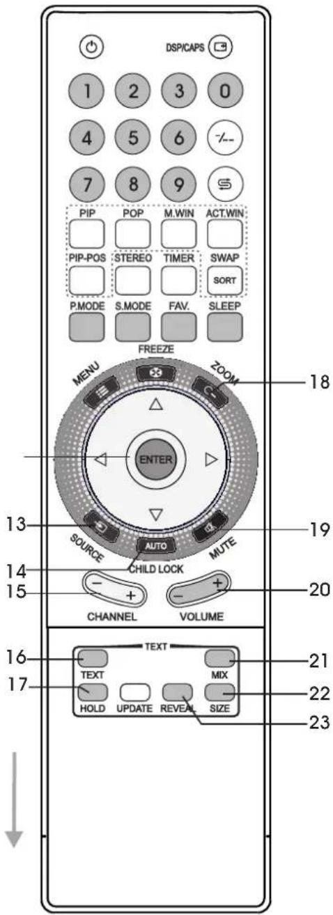 XORO HTL 2012 - Remote Control - 1