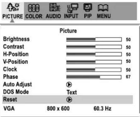 XORO HTL 2012 - Loading the default Picture setting - 1