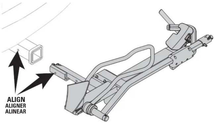 Yakima SingleSpeed - Assemblier avec le porte-velo à l'envers sur une surface plane. - 2