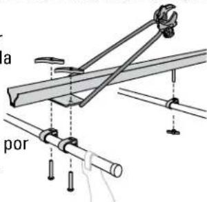 Yakima RaptorAero - BARRAS TRANSVERSALES REDONDAS O CUADRADAS: Coloque el montaje bandeja/anilla en las barras transversales. - 1