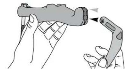 Yakima RaptorAero - Place the mount onto the bar, opening toward the front of the car. - 6