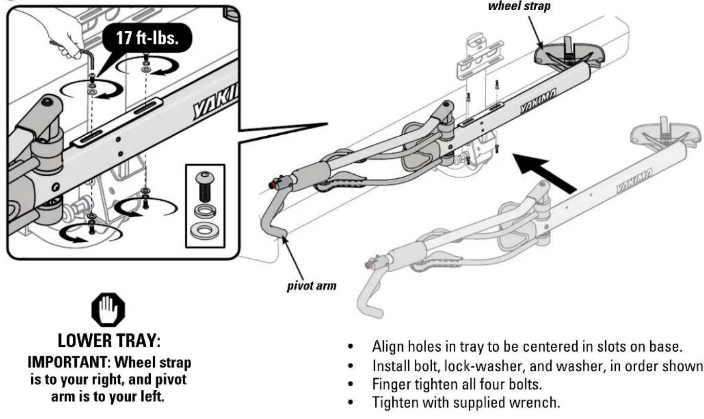 Yakima HoldUp - ATTACH FIRST TRAY TO BASE. - 1