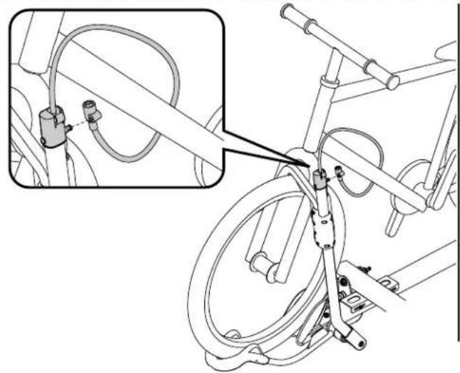 Yakima HoldUp - TOUJOURS EMPLOYER LE CÂBLE DE VERROUILAGE INTEGRE QUAND ON TRANSPORTÉ DES VÉLOS . - 1