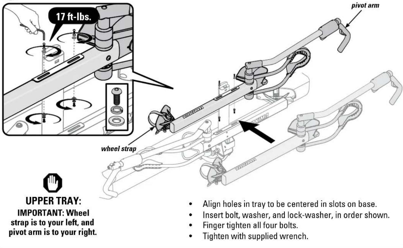 Yakima HoldUp - ATTACH SECOND TRAY TO BASE. - 1