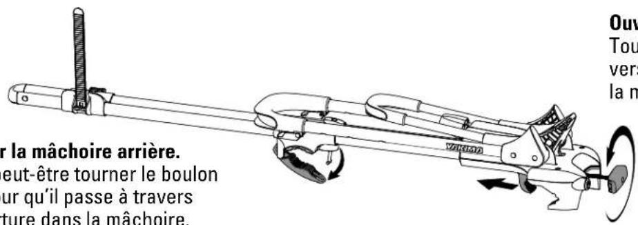 Yakima FrontLoader - Déposer le porte-velo FrontLoader sur les barres transversales. - 1