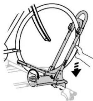 Yakima FrontLoader - Régler l'arceau en fonction de la roue. - 10