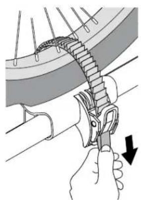 Yakima FrontLoader - Immobiliser la roue arriere. - 2