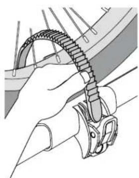 Yakima FrontLoader - Asegure la rueda trasera. - 1