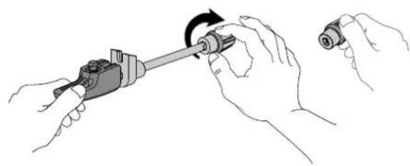 Yakima ForkLift - REMOVE THE KNOB FROM THE SKEWER. - 2