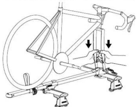 Yakima ForkLift - Saque la rueda delantera y cargue la bicycliceta. - 2