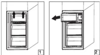 WHIRLPOOL W5 811E OX H - Saldiklio stalciaus talpyklos iśemimas - 1